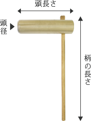 杵（きね）／樫(カシ)の杵｜杵・石臼の台などの餅つき道具の通信販売